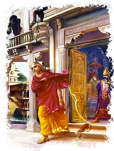 Видура покидает дворец Дхритараштры